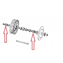 Capuchon de joint feutre palier de roue pour BMW R51/2-R69S