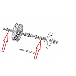 Joint en feutre pour palier de roue pour BMW R51/2-R69S