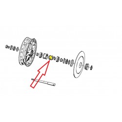 Tube d'écartement roulement de roue pour BMW R50-R69S, interne