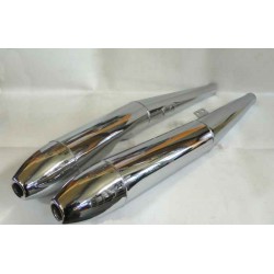 Set de silencieux d'échappement pour BMW R50/5-R75/5, forme cigare