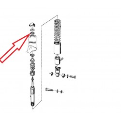 Palier en caoutchouc d'amortisseur pour BMW R26, R27 et R50-R69S, arrière, supérieur