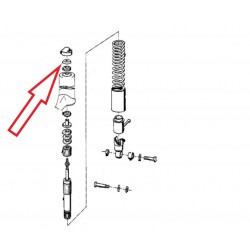 Capuchon d'amortisseur pour palier en caoutchouc pour BMW R26, R27 et R50-R69S