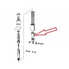 Manchon de réglage suspension arrière pour BMW R26, R27 et R50-R69S