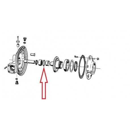 Rondelle de pression de couronne pour BMW R50-R69S et R50/5-R100, 1,8mm