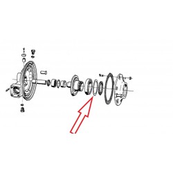 Rondelle entretoise couronne, 2-bras oscillant, 0,180mm