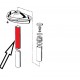 Tube de fourche K100 et K75 avant 08/1991