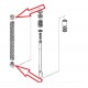 Bride de ressort formant palier K75/100