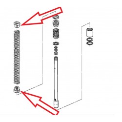 Bride de ressort formant palier K75/100