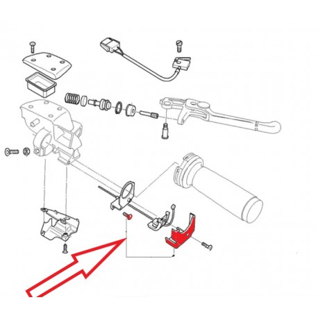 Jeu de rép. renvoi de câble accélérateur - Pieces Moto BMW