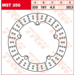 Disque de frein TRW diamètre 320mm ep 4.5mm