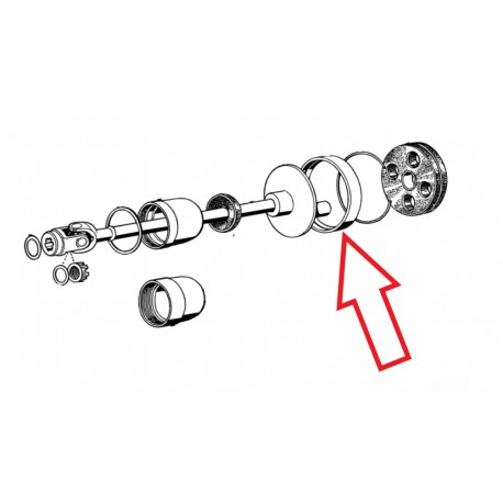 bague exterieur d'ammortisseur de transmission