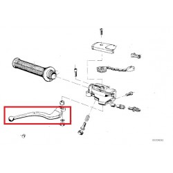 Poignée levier frein pour BMW R60/6-R100 de 76 à 80