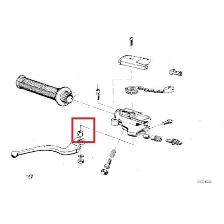douillle de levier de frein et embrayage