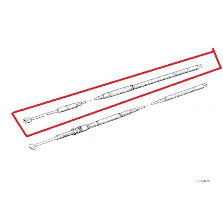 cable accelerateur r50/60 guidon bas