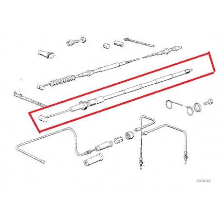 cable accelerateur r100r     L1178mm