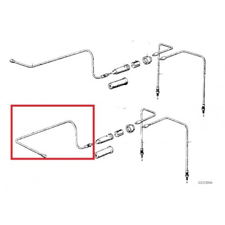 cable de starter haut   L671mm