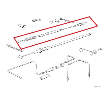 cable d'embrayage  L1410mm