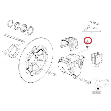 capuchon de vis de purge brembo