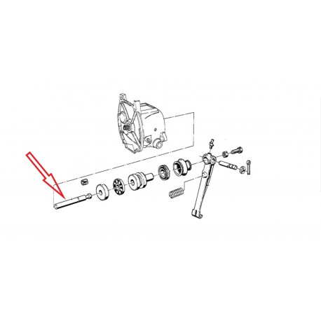 tige d'embrayage boite 4 vitesse