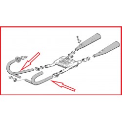 jeu de coude d'echappement inox R80/100 aprés 1985