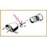Porte-lampe pour feu arrière