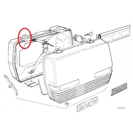 serrure de sacoche avant 04/1989