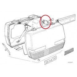 Serrure de fixation de sacoche avant 04/1989
