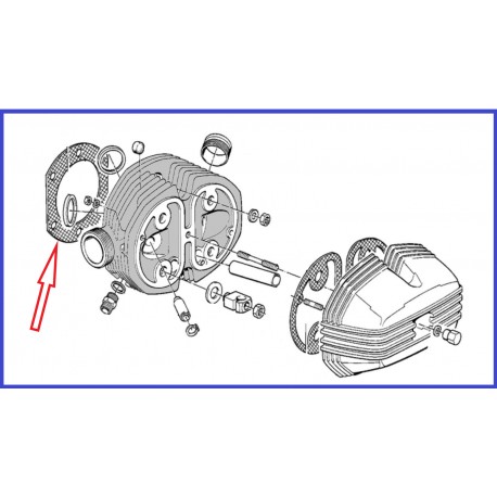 Joint de culasse 2v  tout modèle sauf 1000