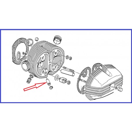 guide de soupape r45/65 diametre int de7mm