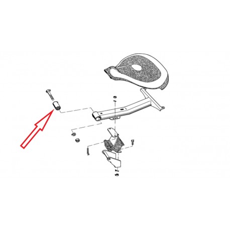 silentbloc avant de selle monoplace