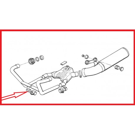 Joint raccordement échappement R80/100 GS