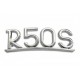 Emblème R50S, sur garde-boue arrière - chromé