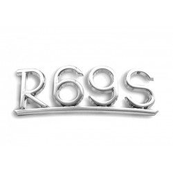 Emblème R69S, sur garde-boue arrière - chromé