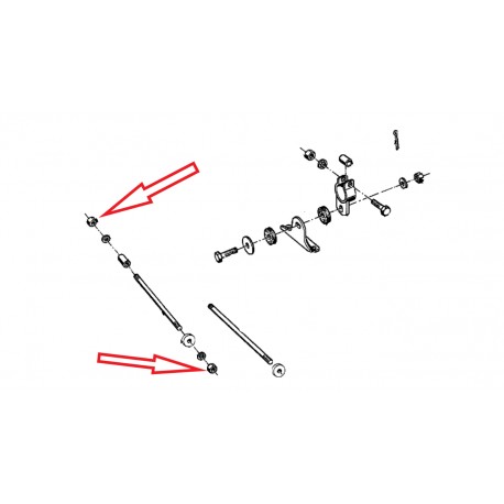 Écrou hexagonal M12 x 1,5 béquille centrale