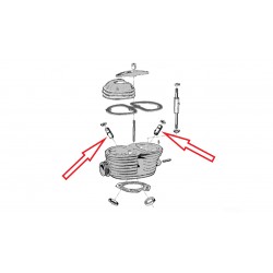 Guide de soupape , L 43 mm Ø 13,05 mm