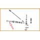 soupape d'admission pour clavette lisse de 8mm