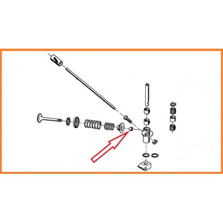 clavette de soupape lisse de 8MM