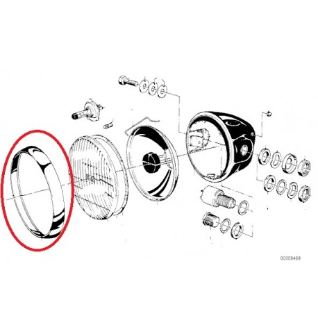 cerclage de phare serie 6/7 et r100r