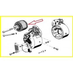 Rotor d'alternateur 6V pour cône de 17mm