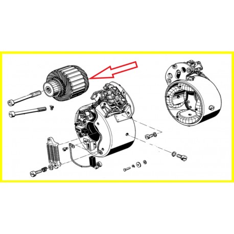 rotor de dynamo 6V 60W cone de 17mm